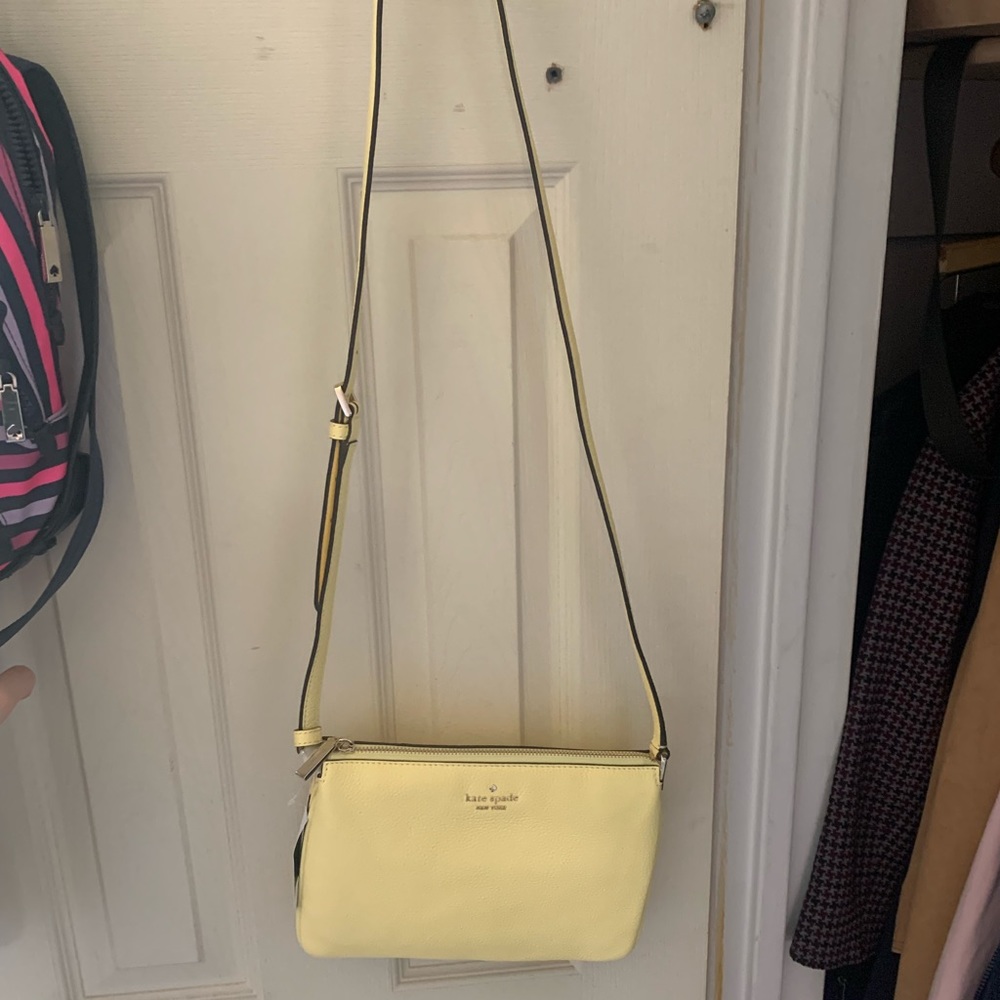 Yellow Kate spade bag - new with tags! Perfect for spring and summer